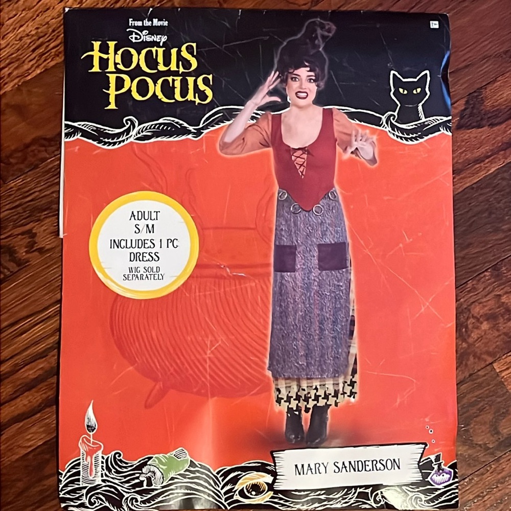 Disney Hocus Pocus Mary Sanderson Dress - Red and Gray